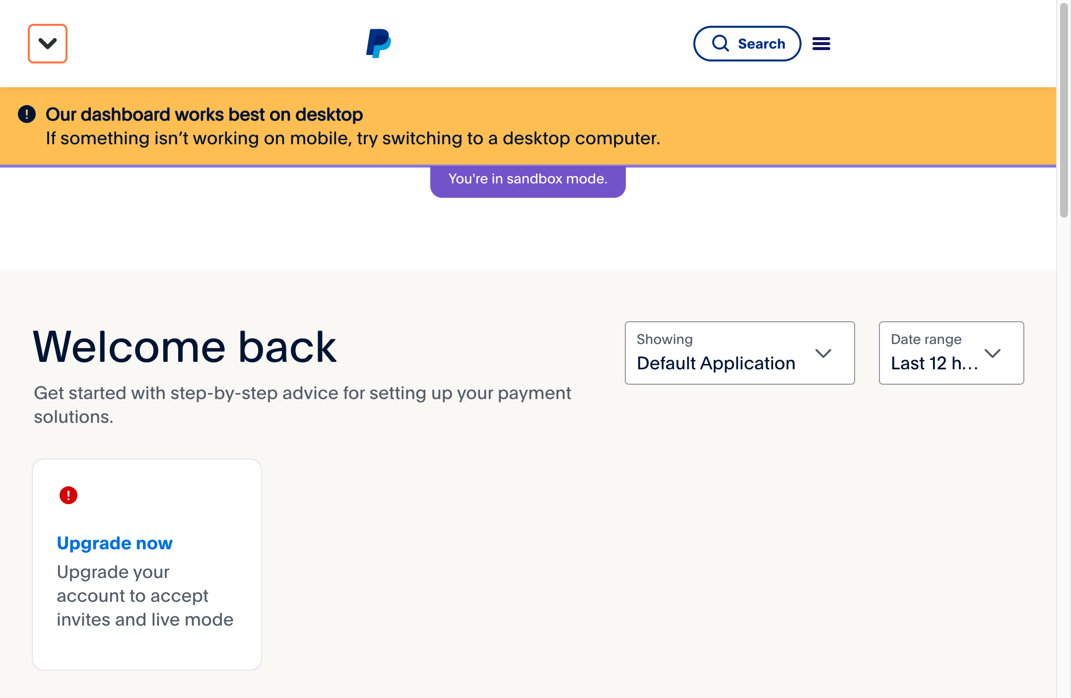 Paypal Dashboard