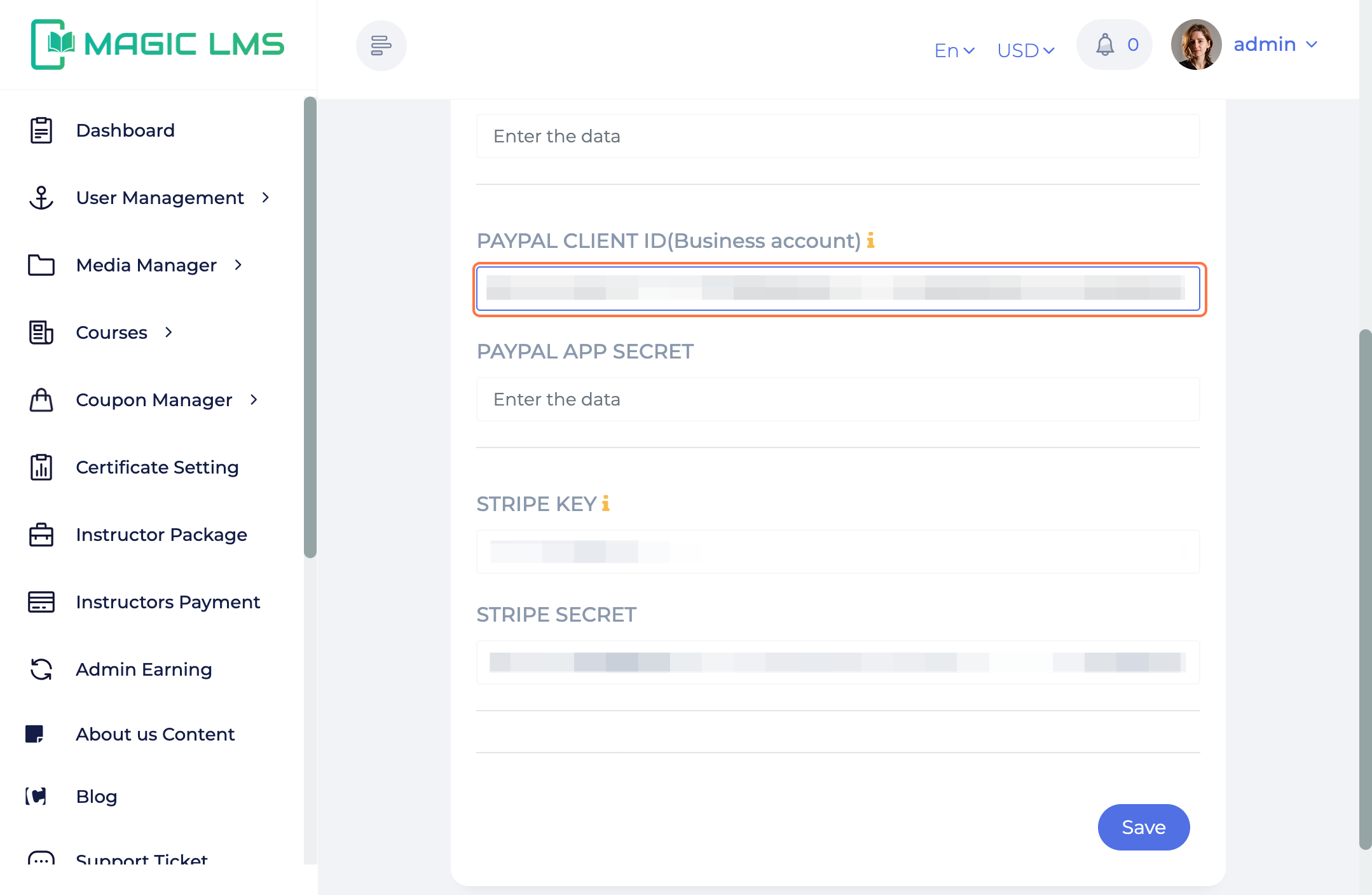 Paypal Dashboard