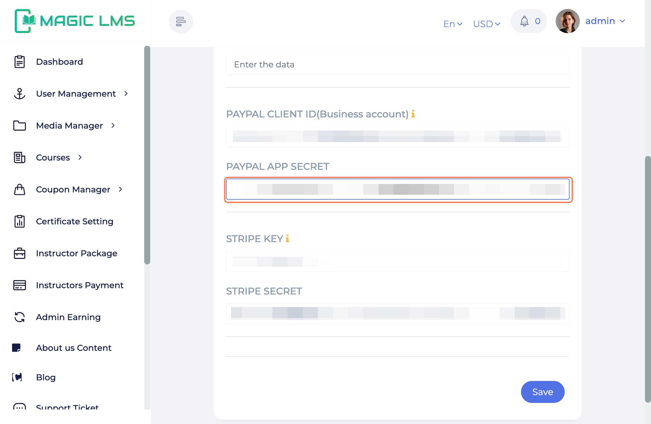 Paypal Dashboard