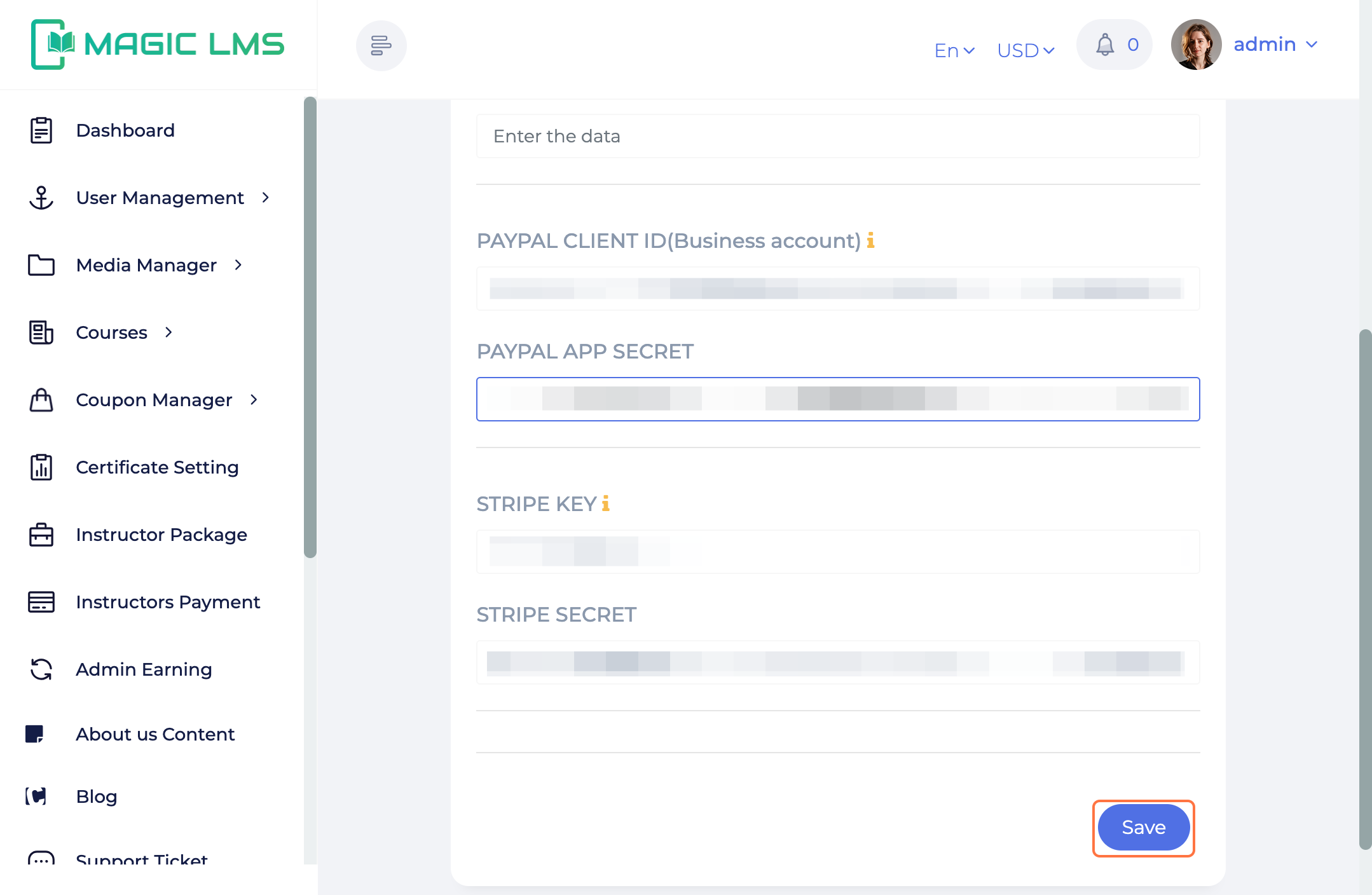 Paypal Dashboard
