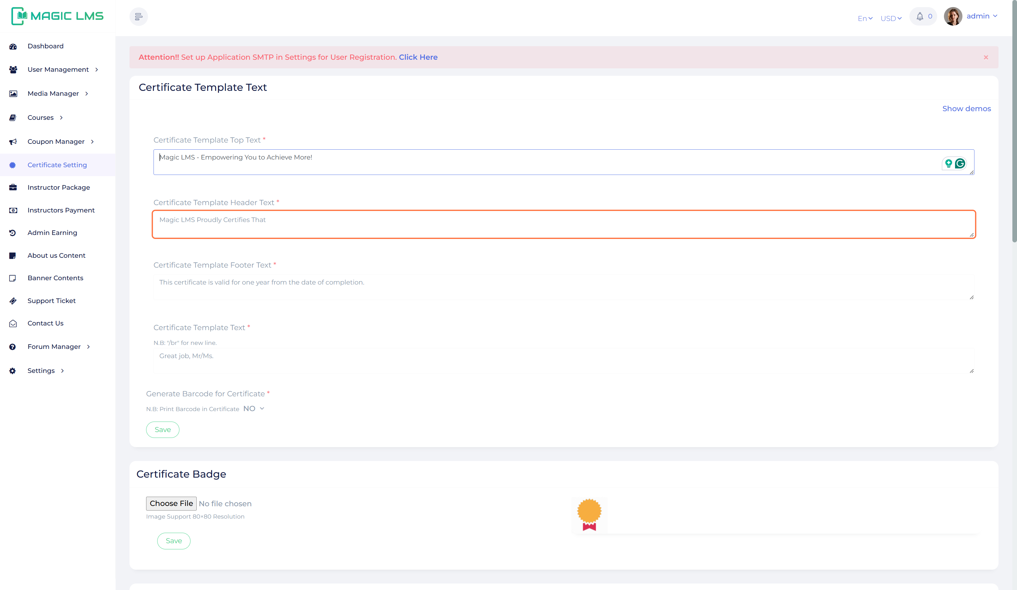 certificate manager