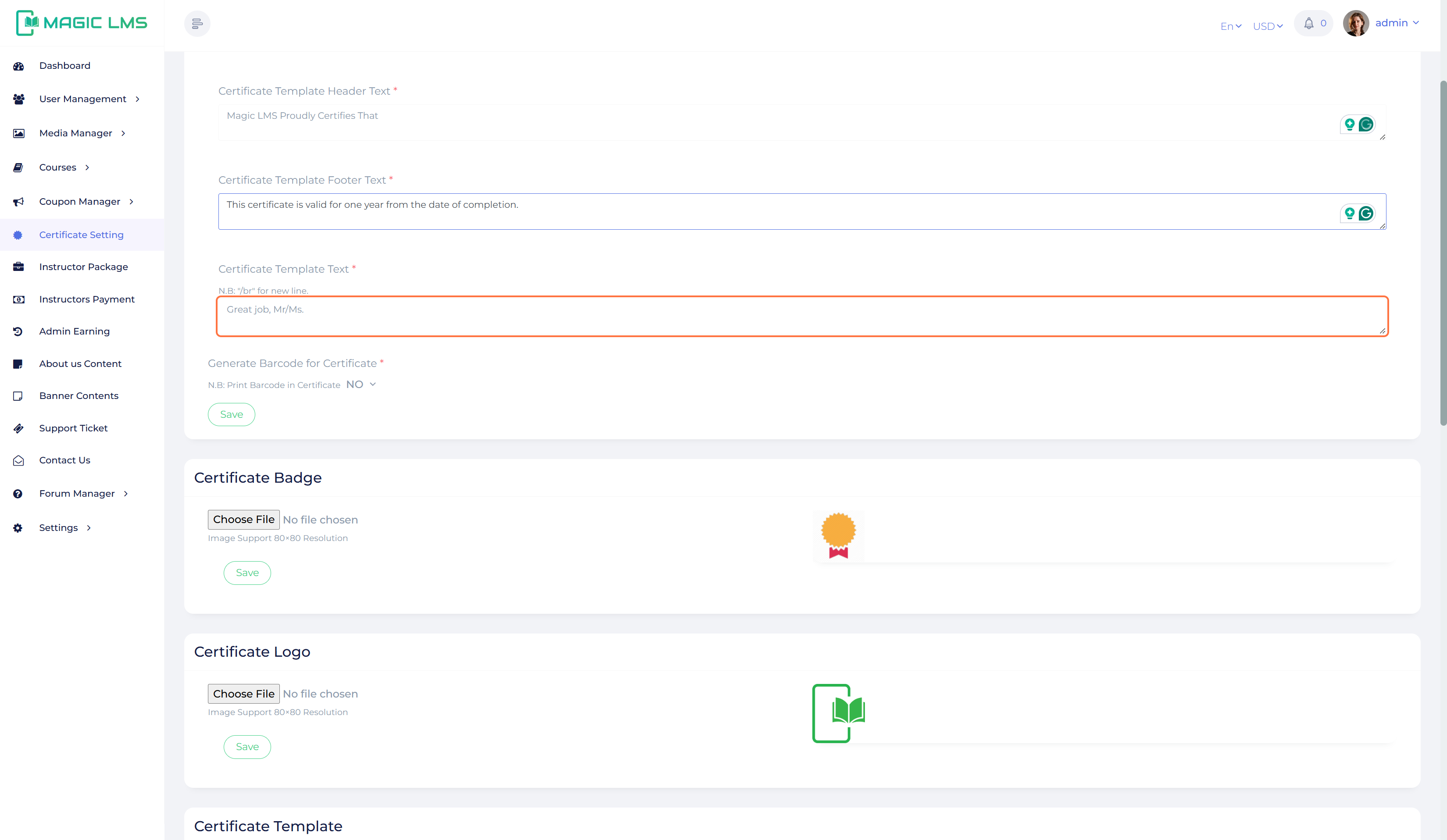 certificate manager