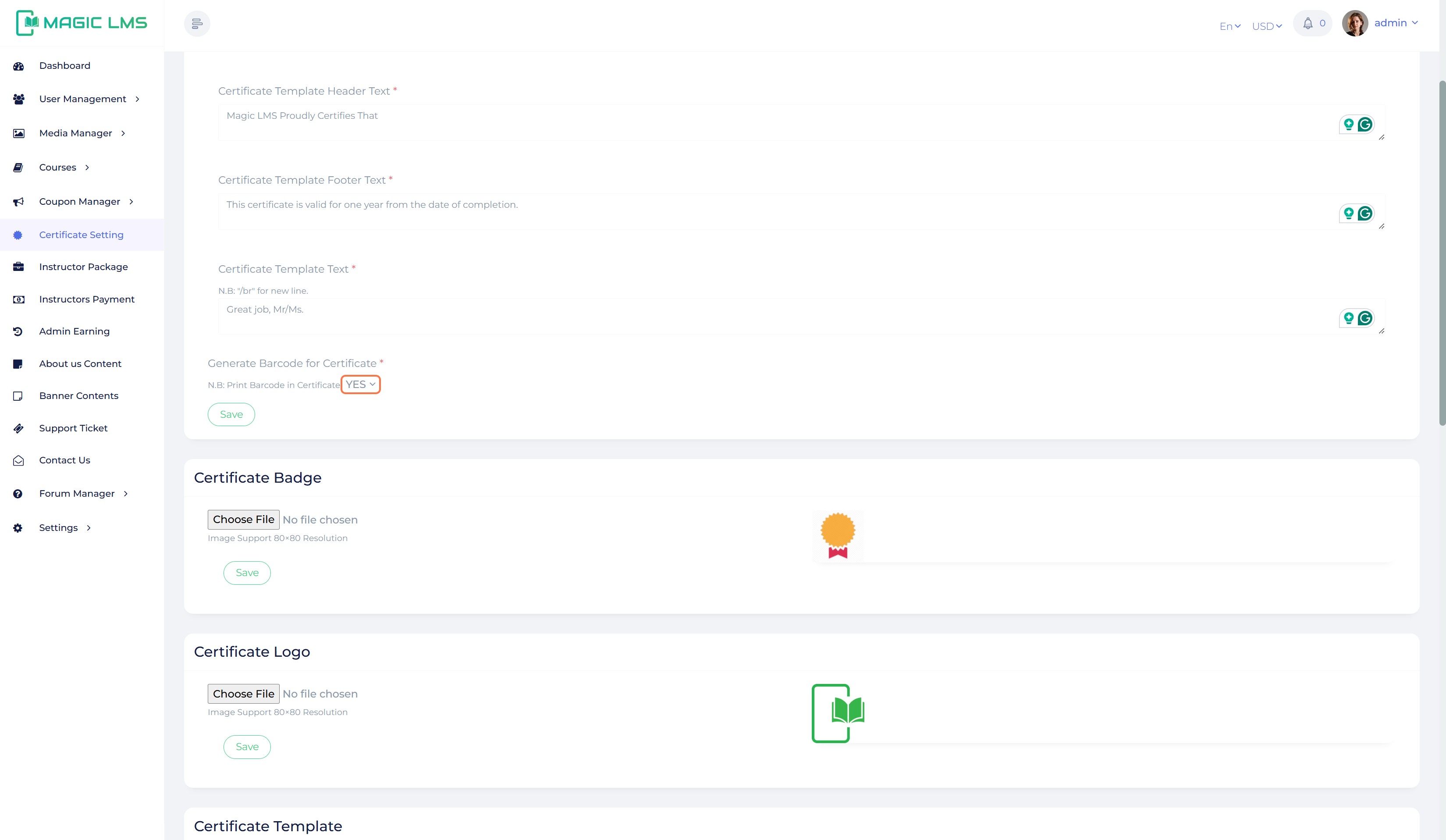 certificate manager