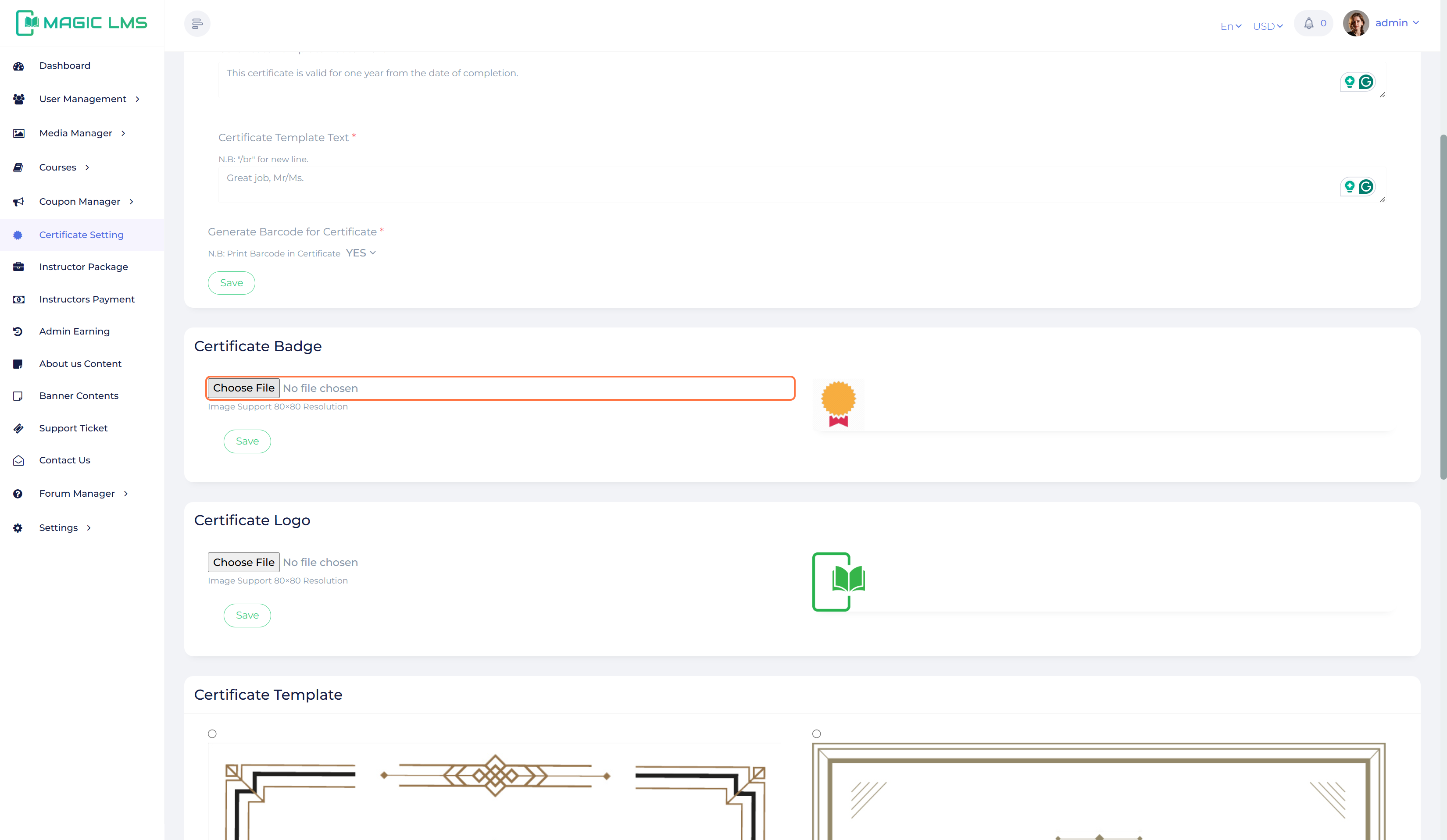 certificate manager