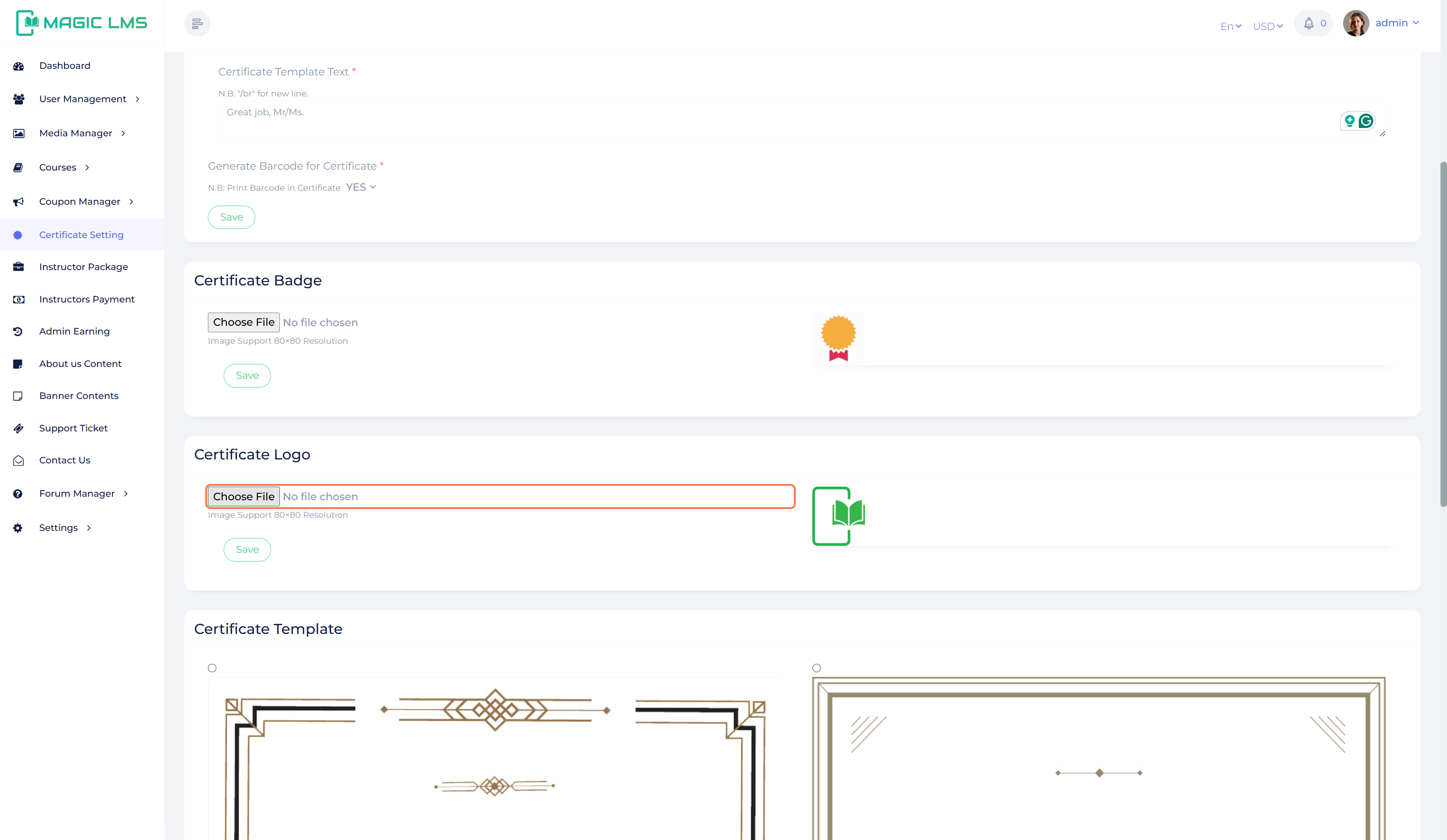 certificate manager