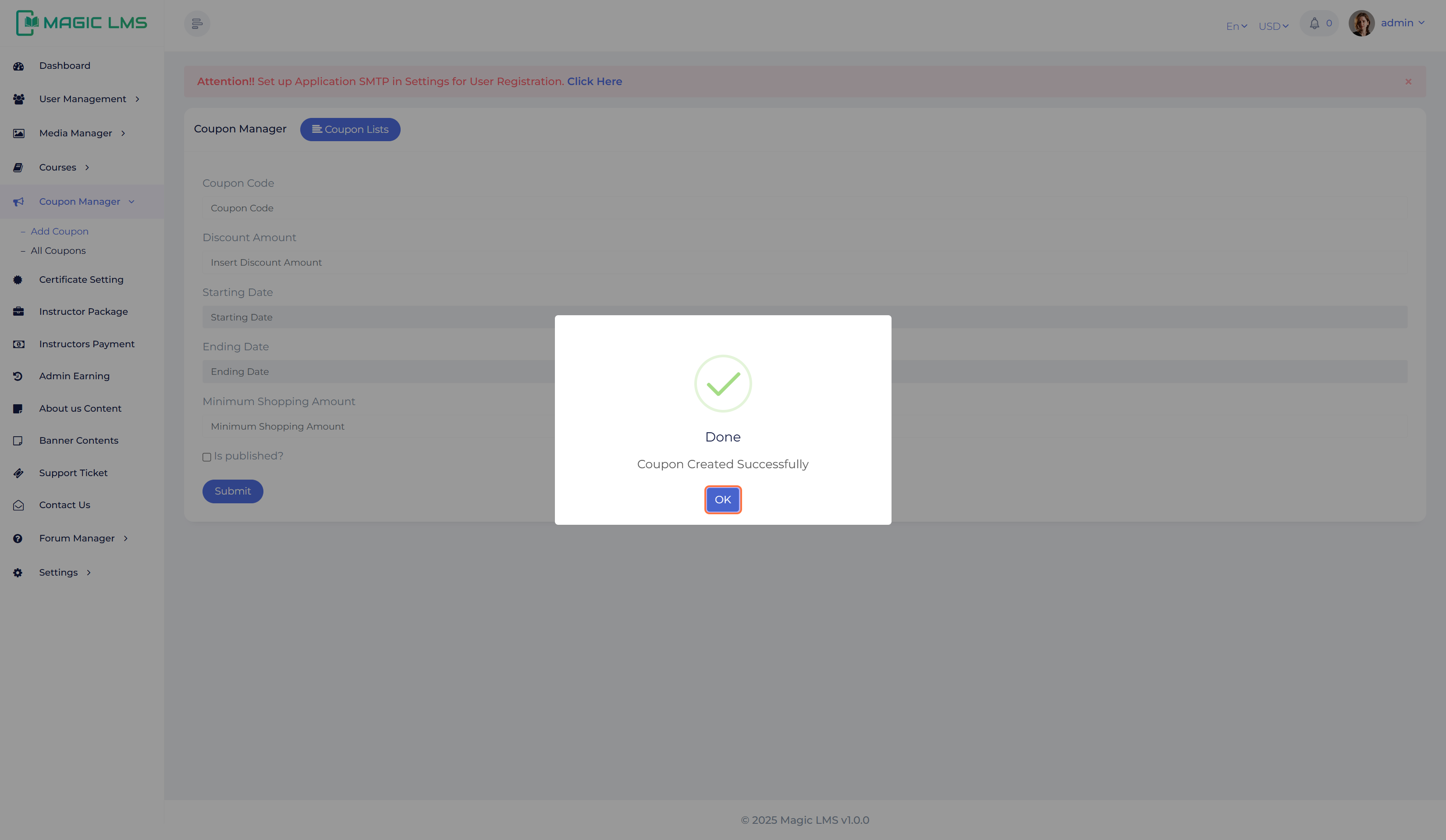 coupon manager