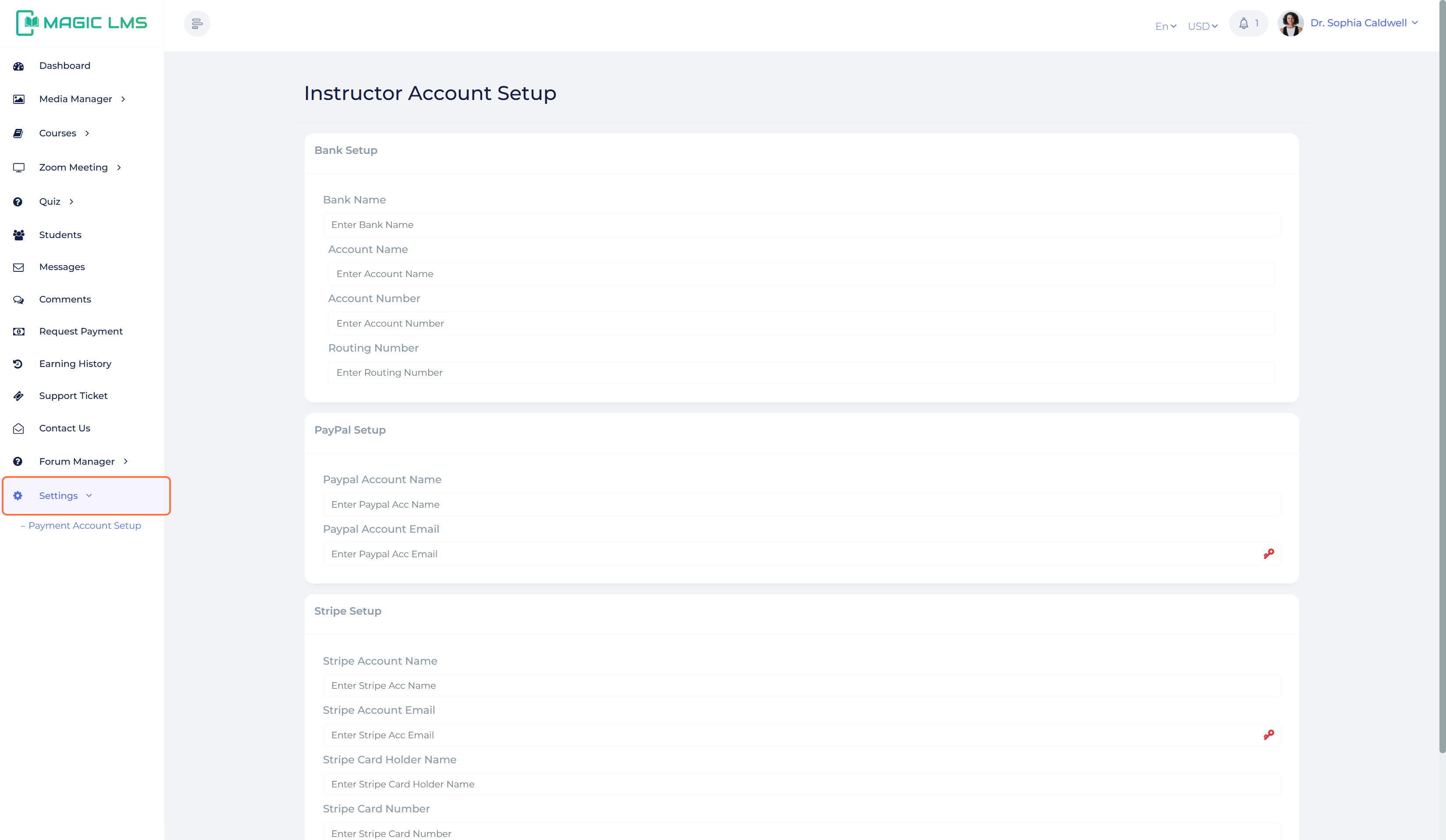 payment request window