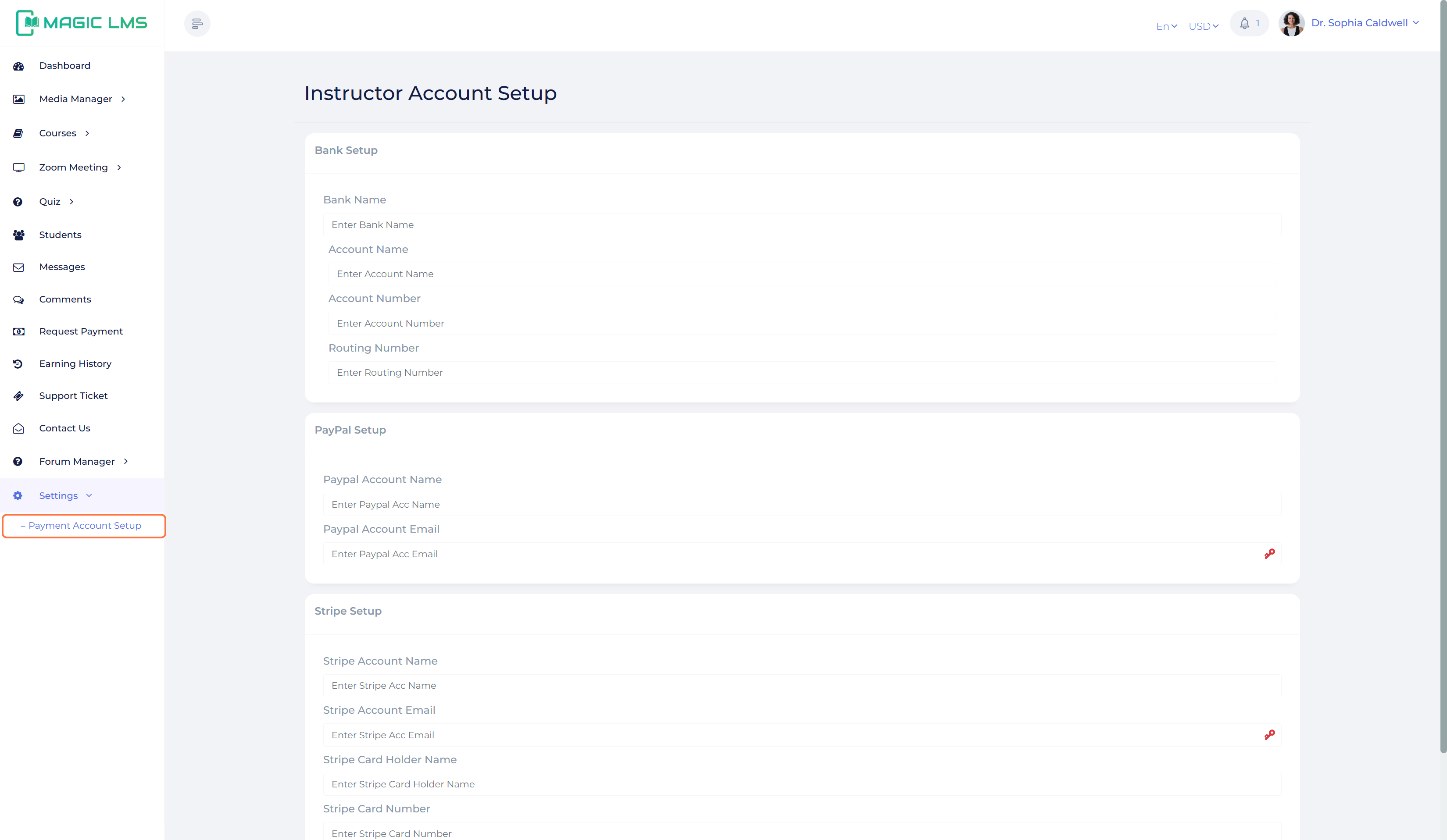 payment request window